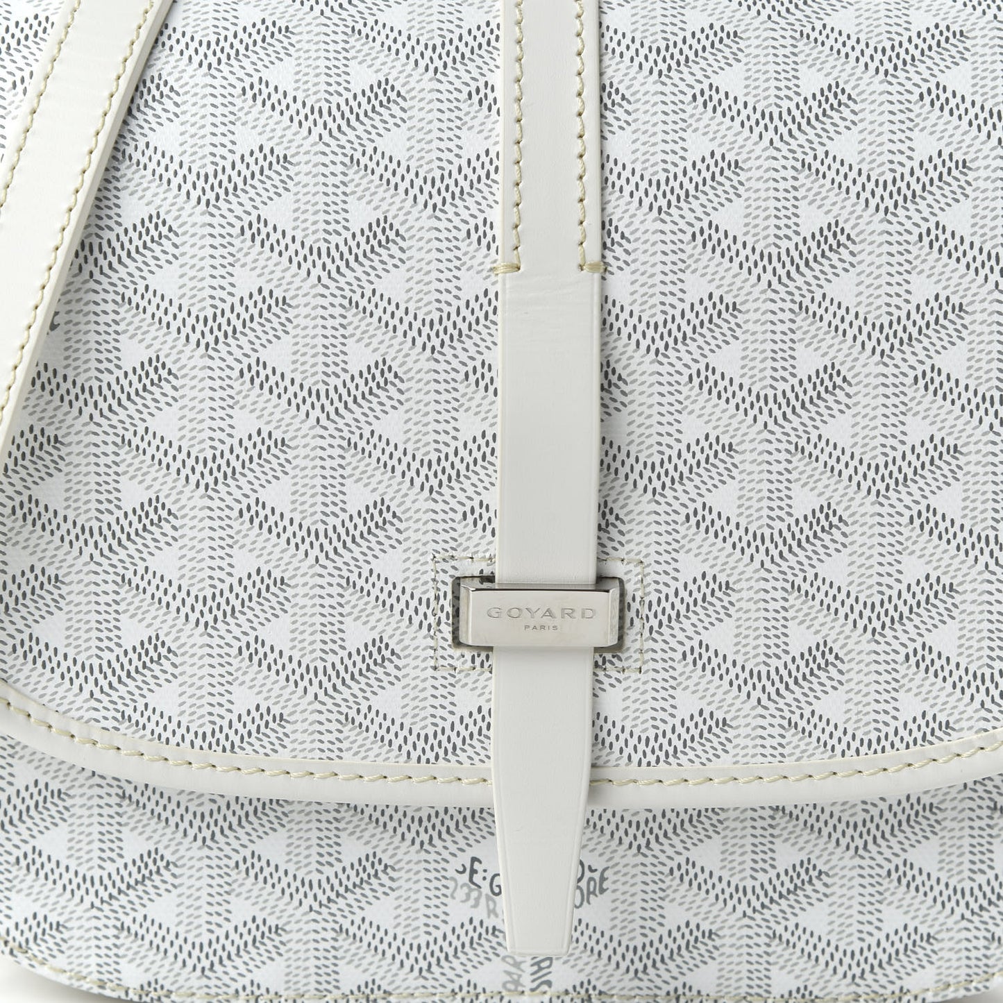 Goyardine Belvedere II PM Messenger Bag White