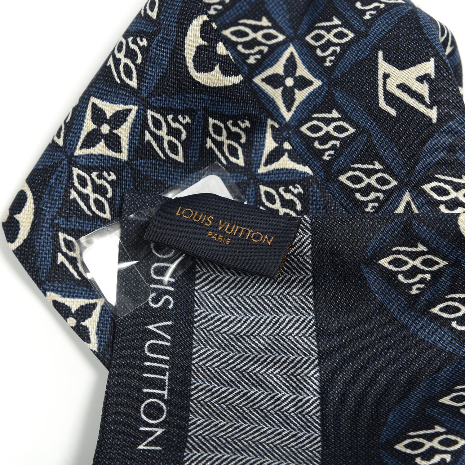 Louis Vuitton Silk Since 1854 Bandeau Blue 3 of 3