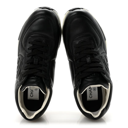 Chanel Calfskin CC Sneakers 36 Black 2 of 9