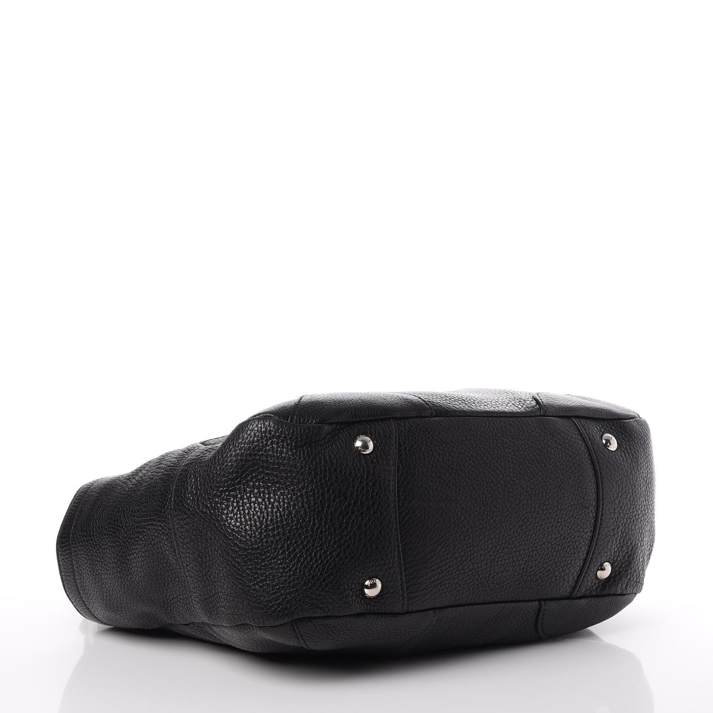 Vitello Daino Side Pocket Hobo Nero Black