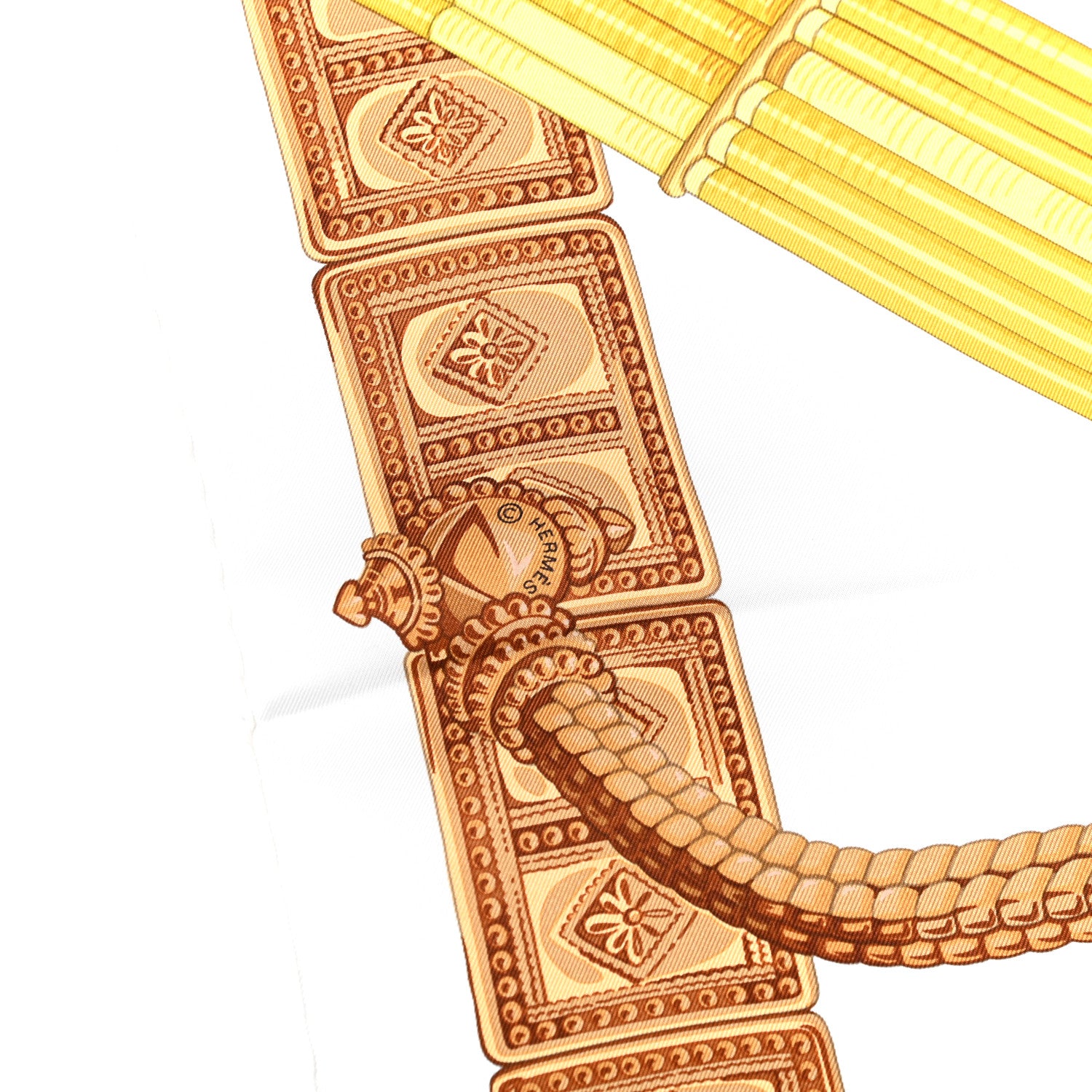 Hermes Silk Ceinture et Liens Scarf 90 7 of 7