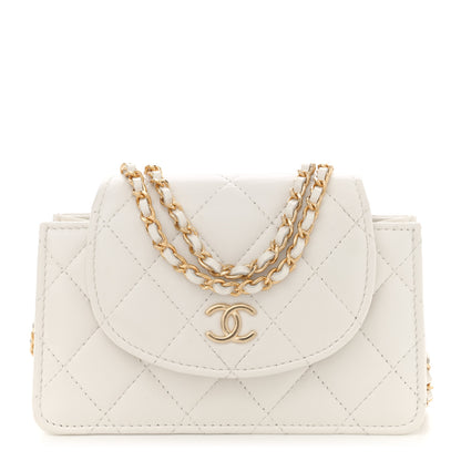Chanel Quilted Flap With Chain White 1 of 10