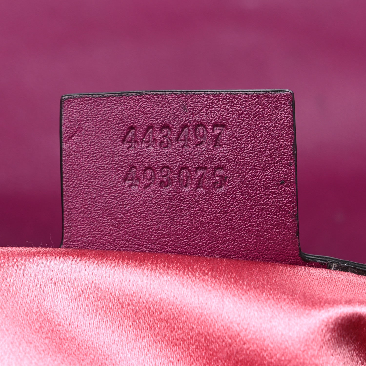 Gucci Velvet Matelasse Small GG Marmont Shoulder Bag Fuchsia Violet Cyclamen 7 of 18