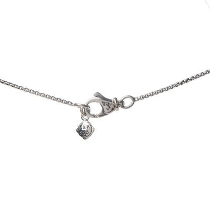 David Yurman Sterling Silver Diamond 16mm Small Starburst Pendant Necklace 6 of 6