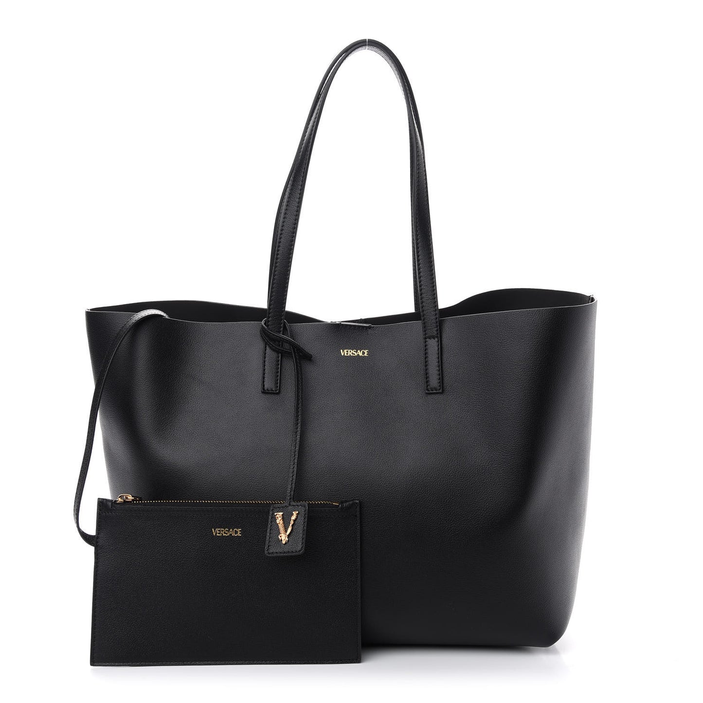 Calfskin Virtus Tote Black