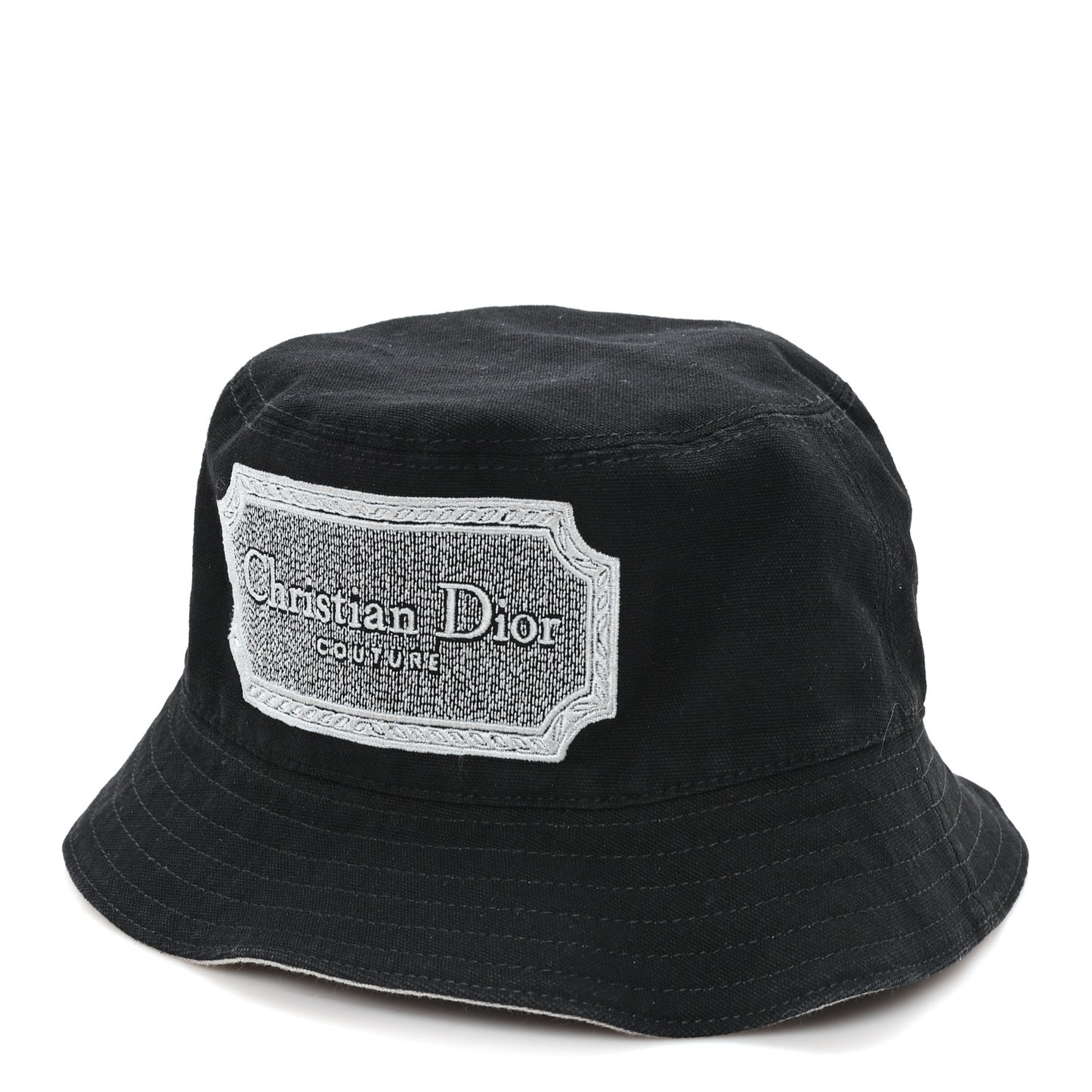 Cotton Logo Bucket Hat S Black