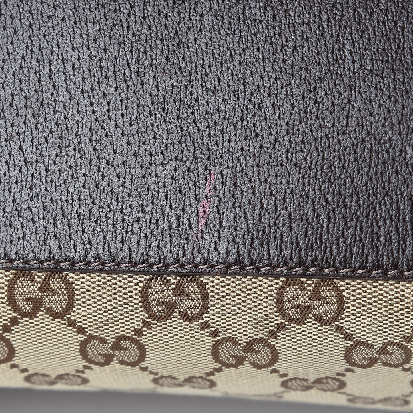 Monogram Medium Abbey Tote Dark Brown