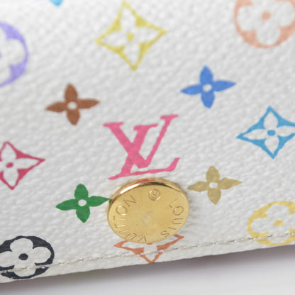 Louis Vuitton Monogram Multicolor Multicles 4 Key Holder White Litchi 10 of 10