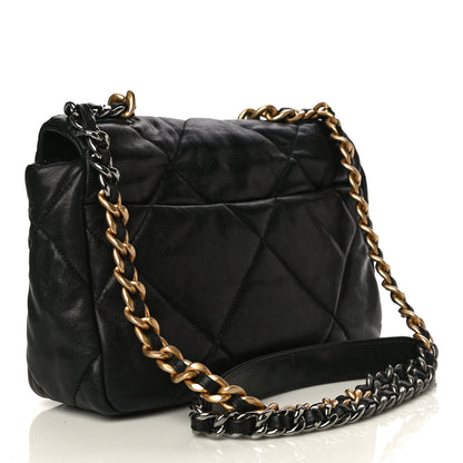 Chanel Lambskin Quilted Medium Chanel 19 Flap Black 4 of 15