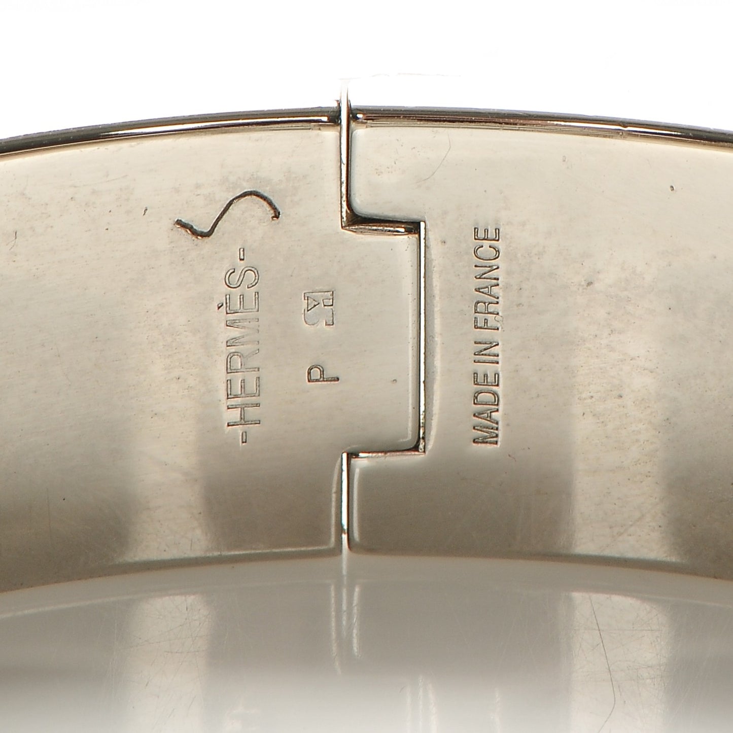 Enamel Wide Clic Clac H Bracelet GM Orange Fruite