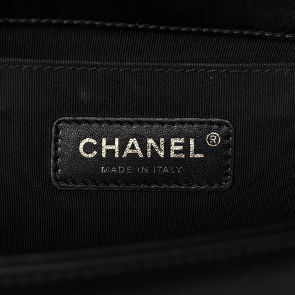 Chanel Lambskin Quilted Medium Boy Flap Black 6 of 12