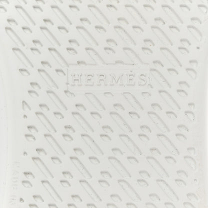 Hermes Calfskin Womens Happy Sneakers 35 White 6 of 9