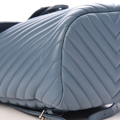Chanel Lambskin Chevron Quilted Small Urban Spirit Backpack Light Blue 8 of 12