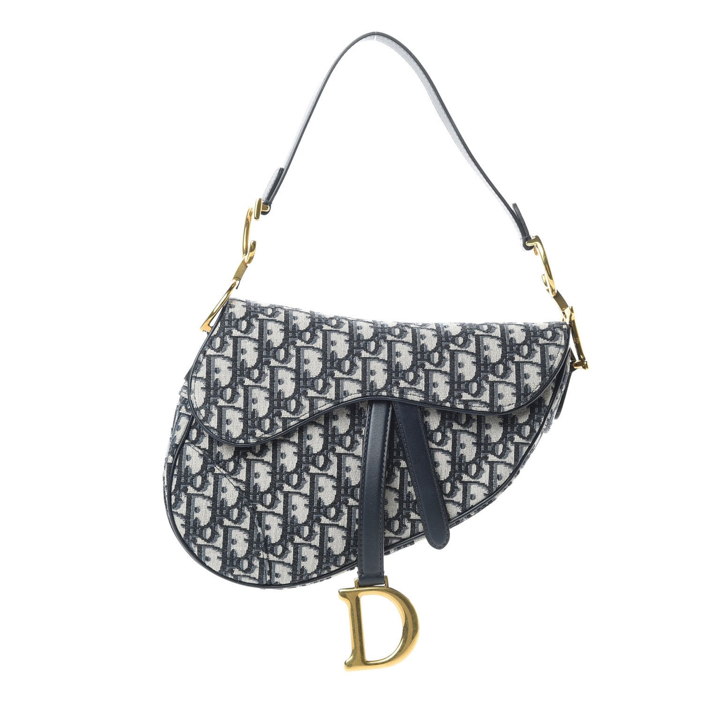 Oblique Saddle Bag Blue