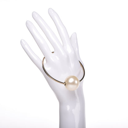 Chanel Pearl Medium Bangle Gold 2 of 6