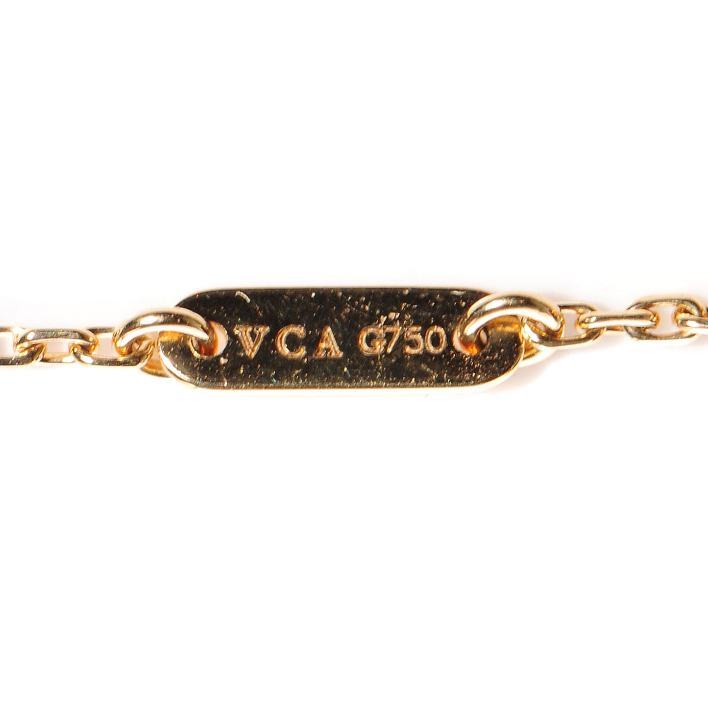18K Yellow Gold Mother of Pearl Sweet Alhambra Bracelet