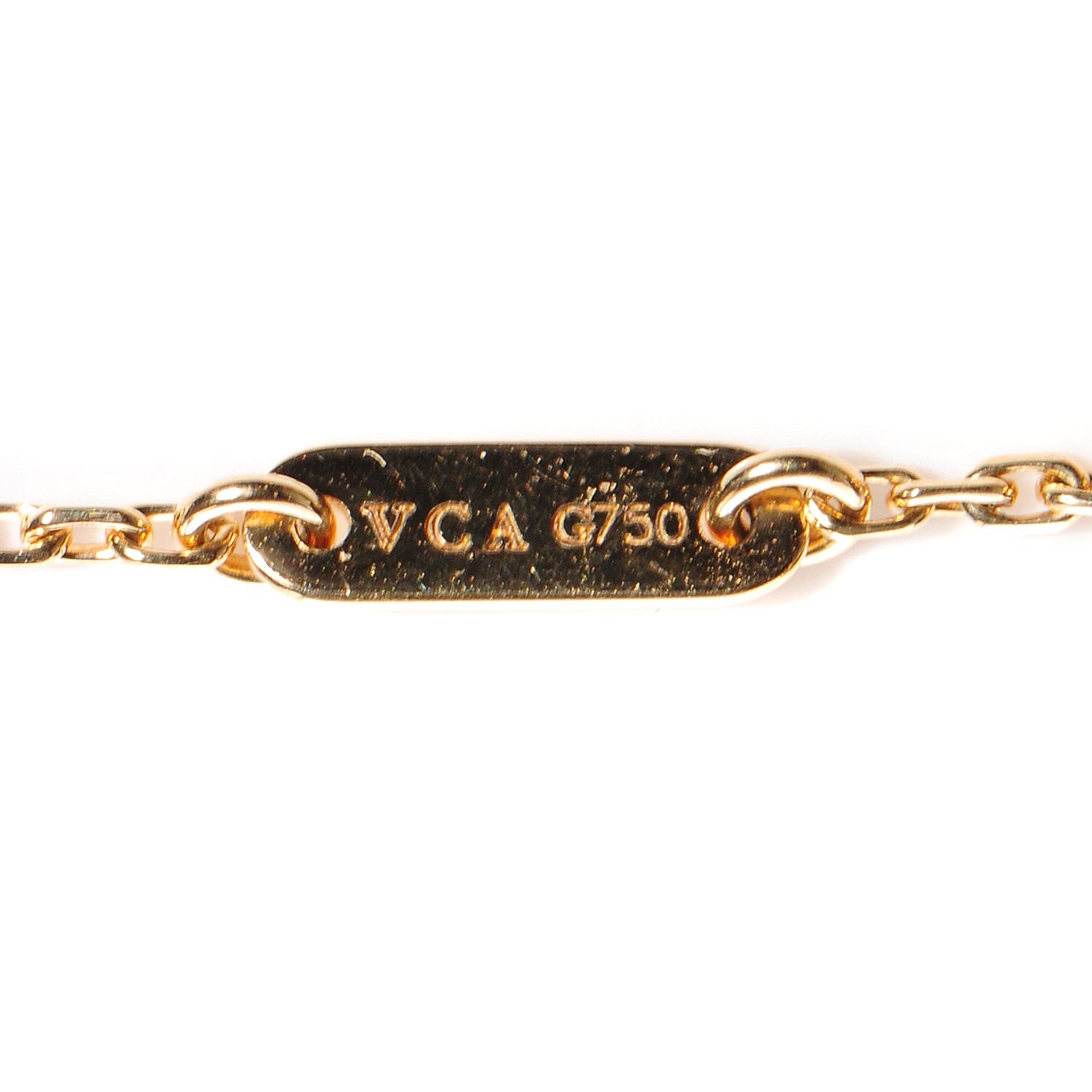 Van Cleef & Arpels 18K Yellow Gold Mother of Pearl Sweet Alhambra Bracelet 4 of 5