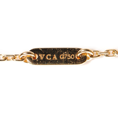 Van Cleef & Arpels 18K Yellow Gold Mother of Pearl Sweet Alhambra Bracelet 4 of 5