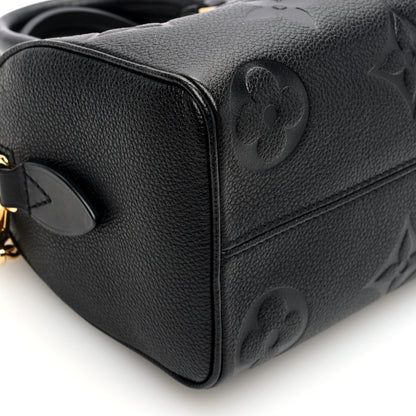 Louis Vuitton Empreinte Monogram Giant Speedy Bandouliere 20 Black 8 of 9