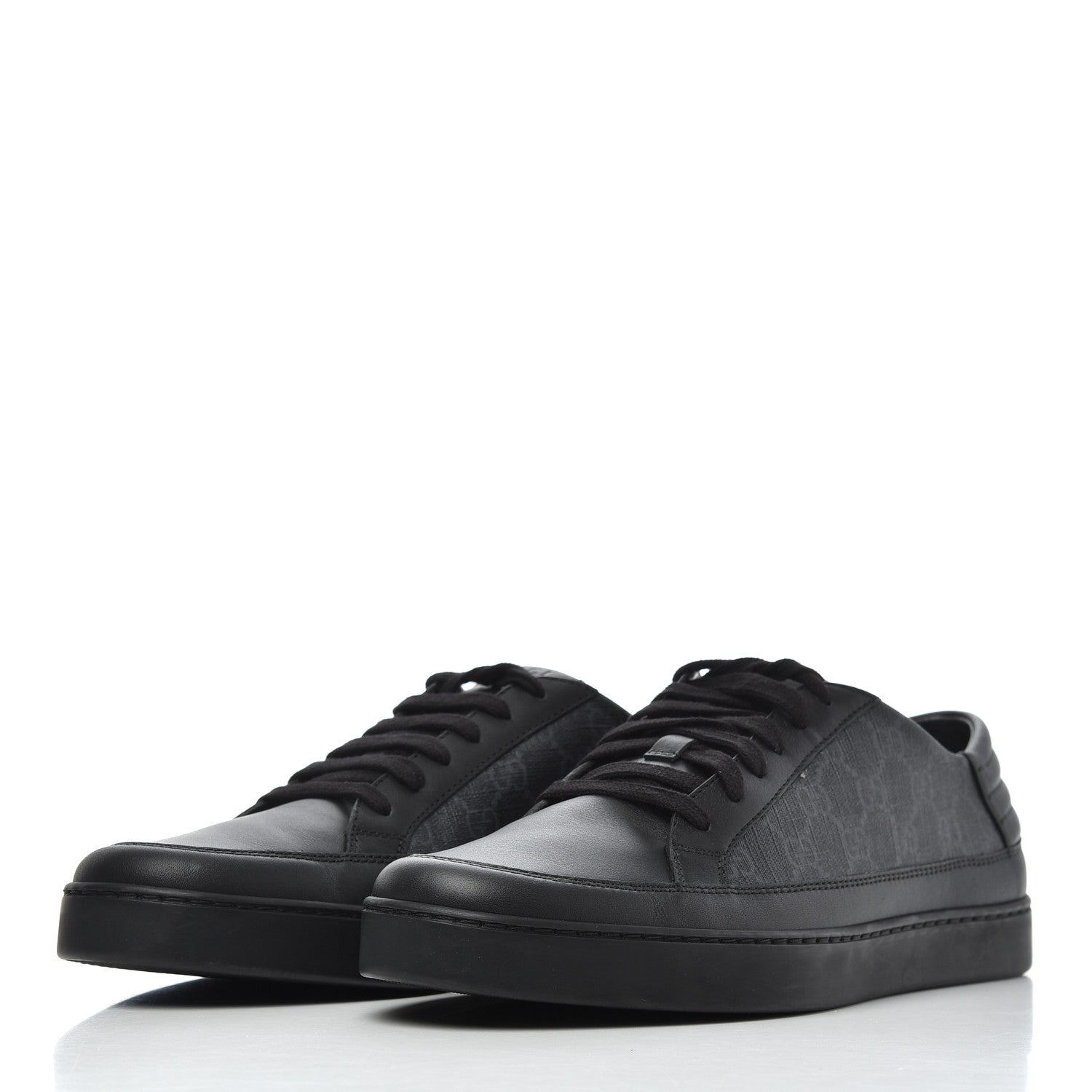Gucci GG Supreme Monogram Mens Low Top Sneakers 10 Black 3 of 9
