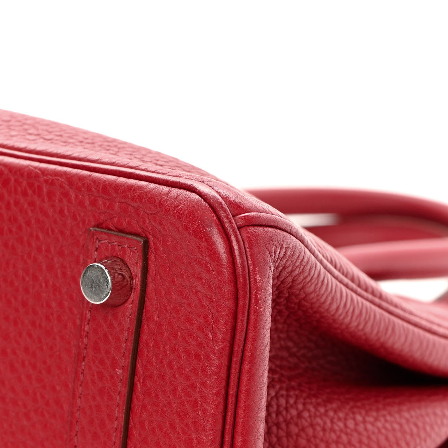 Hermes Taurillon Clemence Birkin 30 Rouge Garance 12 of 12