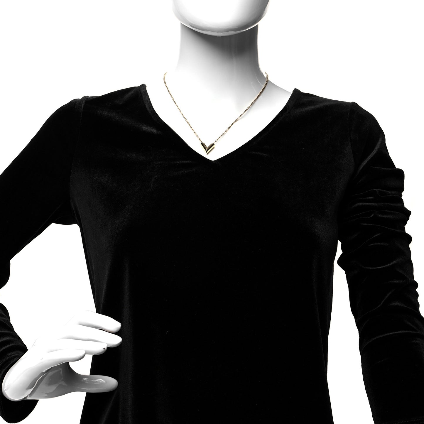 Essential V Necklace Gold