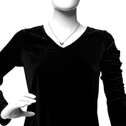 Louis Vuitton Essential V Necklace Gold 2 of 6