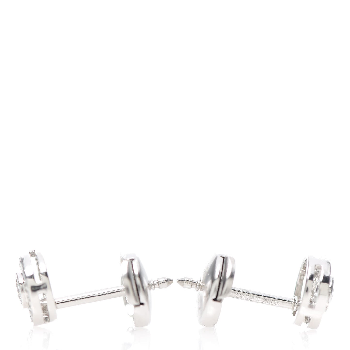 Platinum Diamond Mini Circlet Earrings