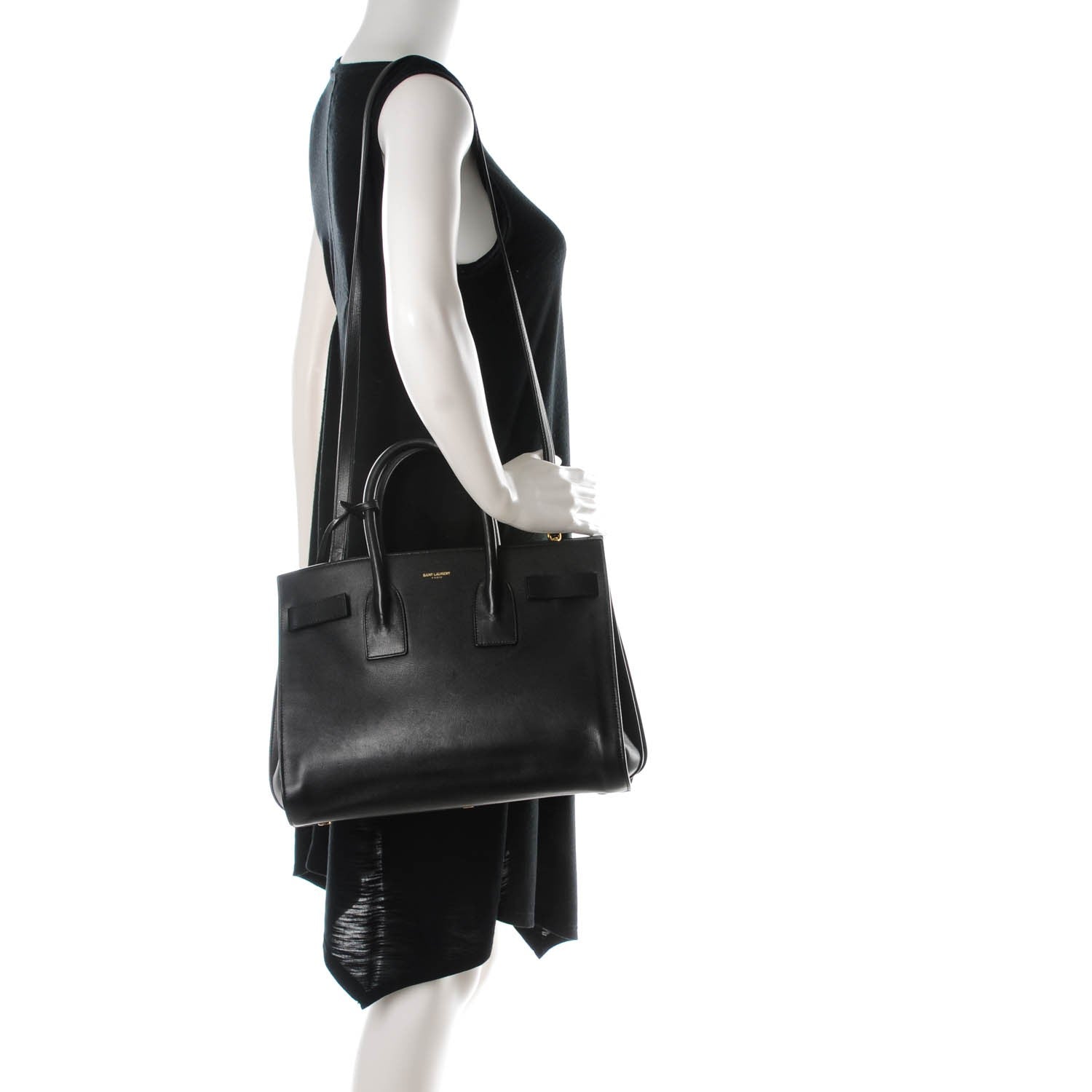 Saint Laurent Calfskin Small Sac De Jour Black 2 of 7