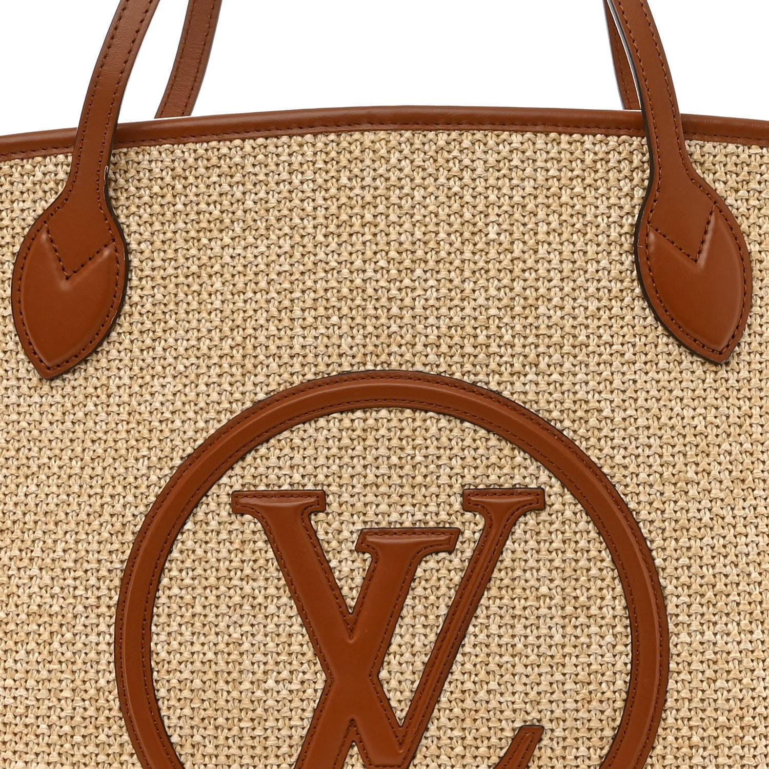 Louis Vuitton Raffia Saint Jacques Tote Caramel 9 of 11