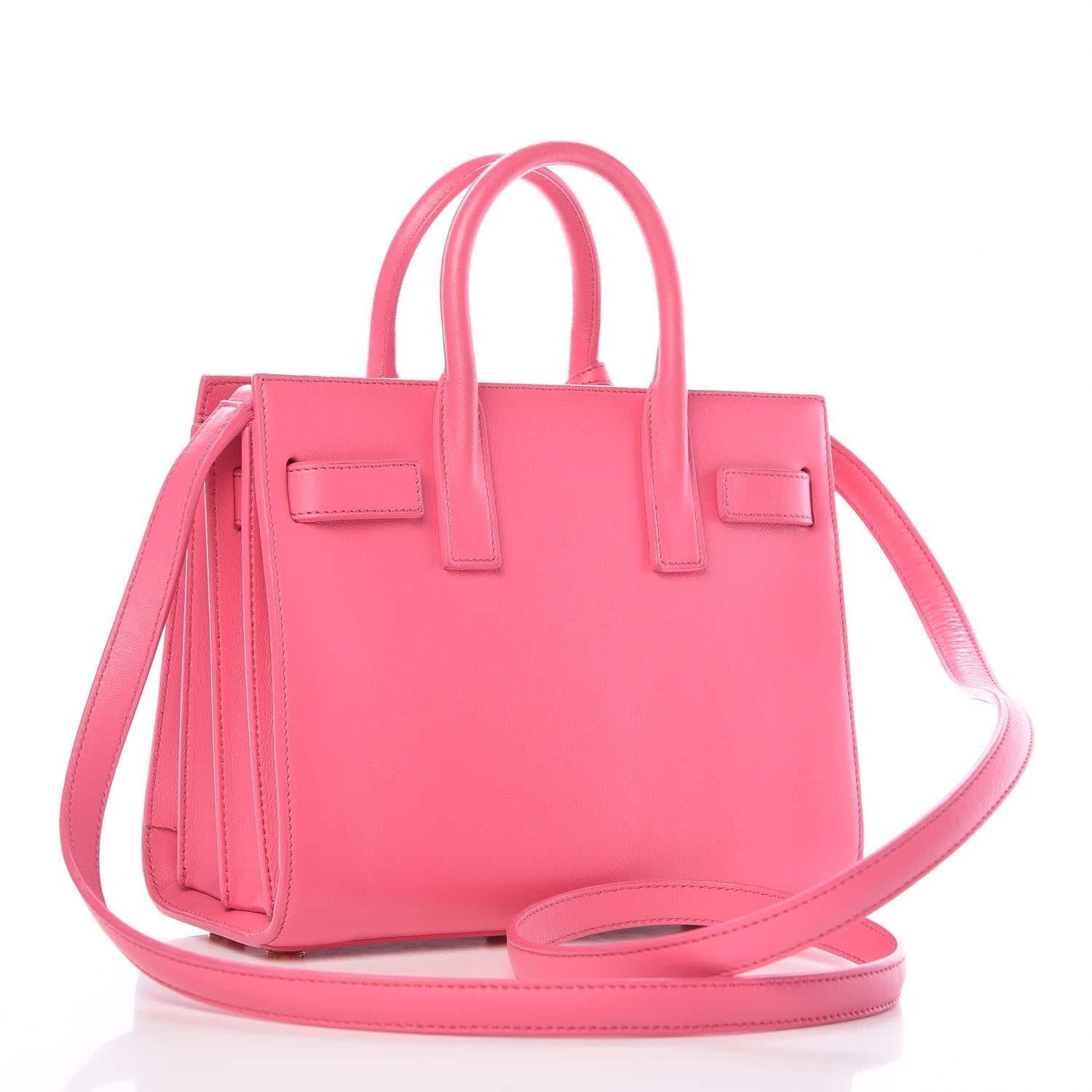 Saint Laurent Calfskin Nano Sac De Jour Lipstick Fuchsia 3 of 11