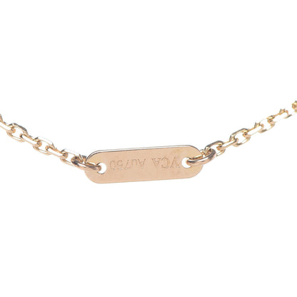 Van Cleef & Arpels 18K Yellow Gold Mother of Pearl Sweet Alhambra Pendant Necklace 6 of 8