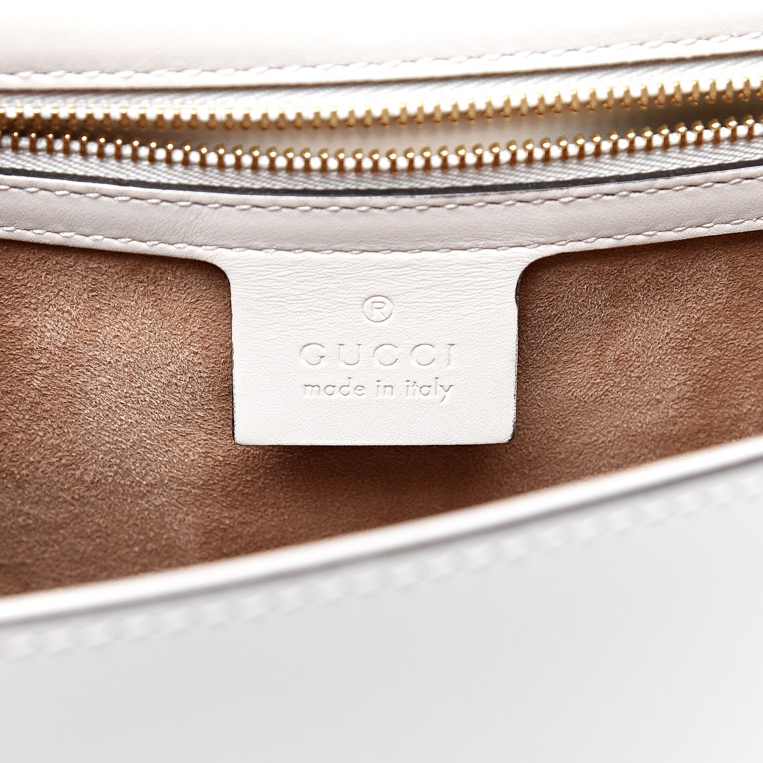 Gucci Calfskin Small Sylvie Shoulder Bag Off White 5 of 11