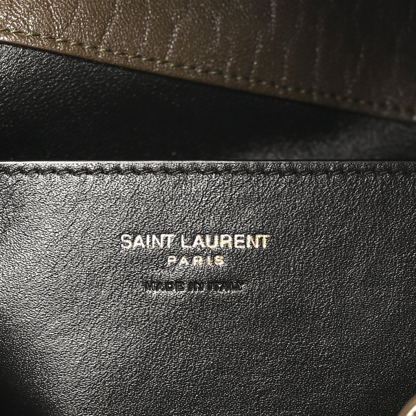 Grained Lambskin Large Cassandre Envelope Pouch Light Musk