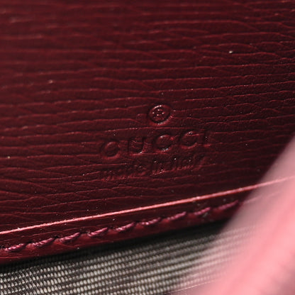 Gucci Calfskin Heartbeat Print Flap Wallet New Wine 6 of 9