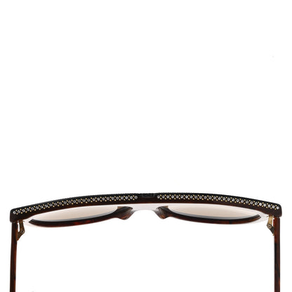 Gucci Aviator Crystal Brow Sunglasses GG0732S Havana Brown 9 of 10