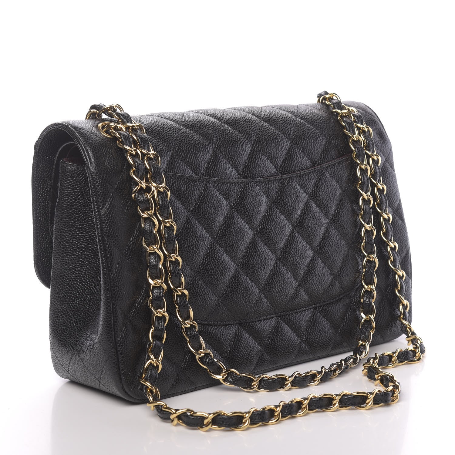 Chanel Caviar Quilted Jumbo Double Flap Black 3 of 10