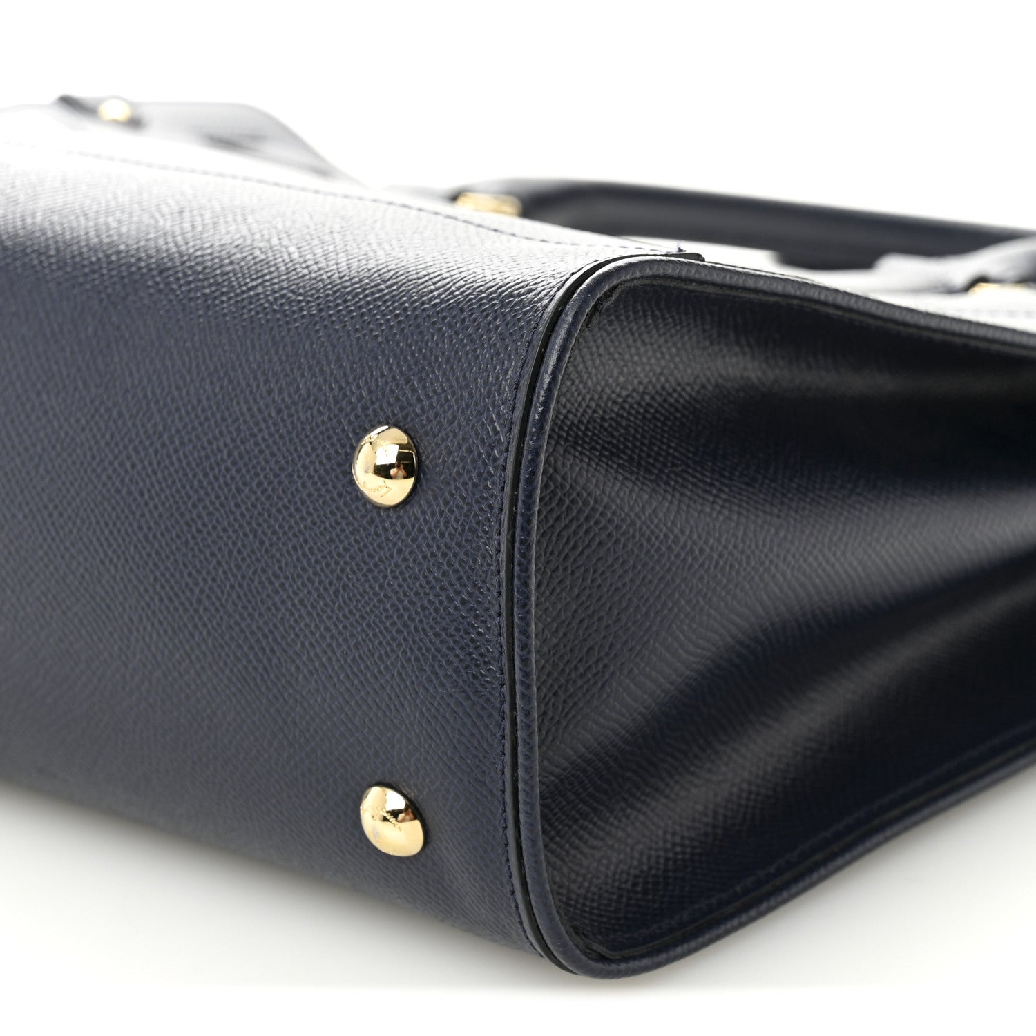 Salvatore Ferragamo Calfskin Briana Tote Navy 9 of 10