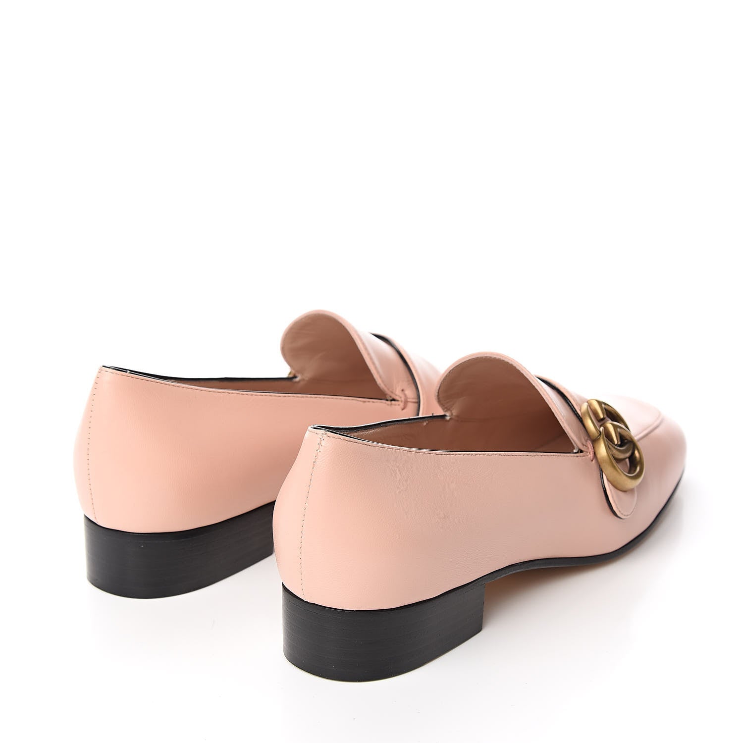 Gucci Malaga Kid Womens GG Marmont Loafers 37.5 Perfect Pink 4 of 9