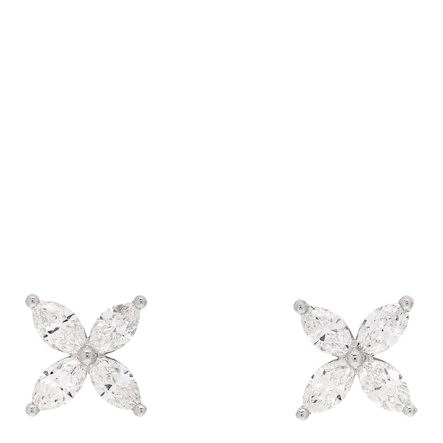 Platinum Diamond Large Victoria Earrings