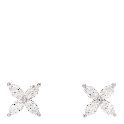 Tiffany Platinum Diamond Large Victoria Earrings 1 of 5