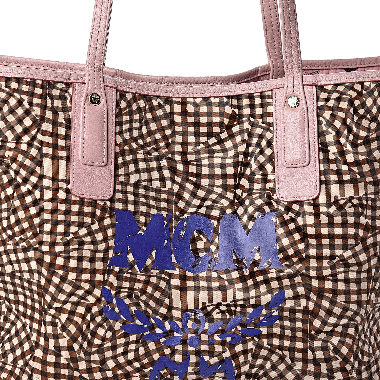 MCM Visetos Medium Liz Reversible Shopper Tote Soft Pink 12 of 17