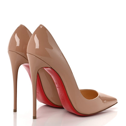 Christian Louboutin Patent So Kate 120 Pumps 40.5 Nude 4 of 8