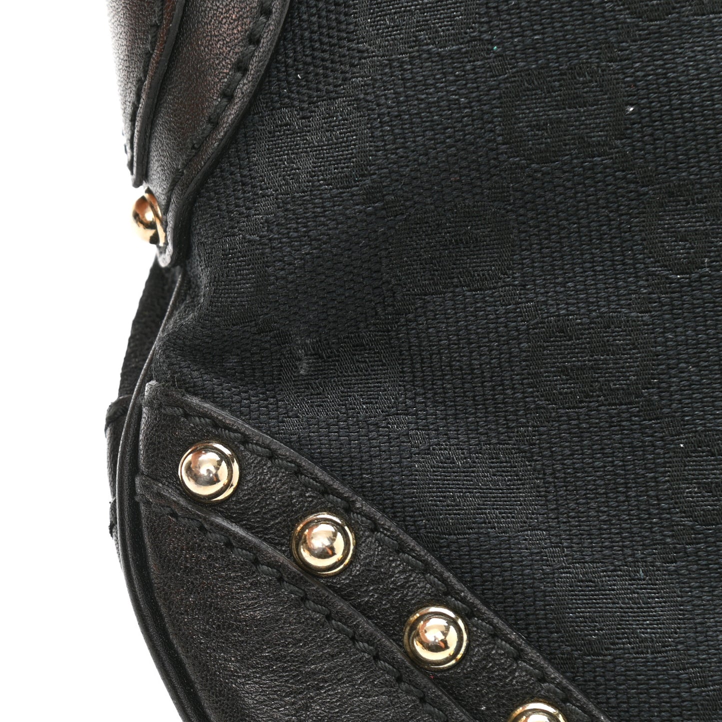 Monogram Pelham Studded Shoulder Bag Black