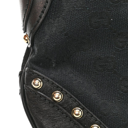 Gucci Monogram Pelham Studded Shoulder Bag Black 10 of 10