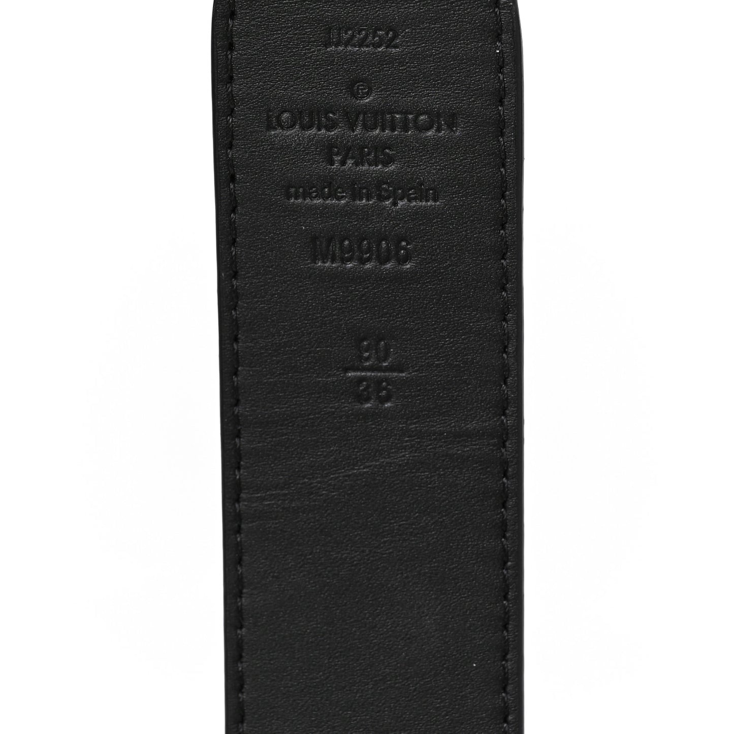 Damier Infini Calfskin Slender 35mm Belt 90 36 Black