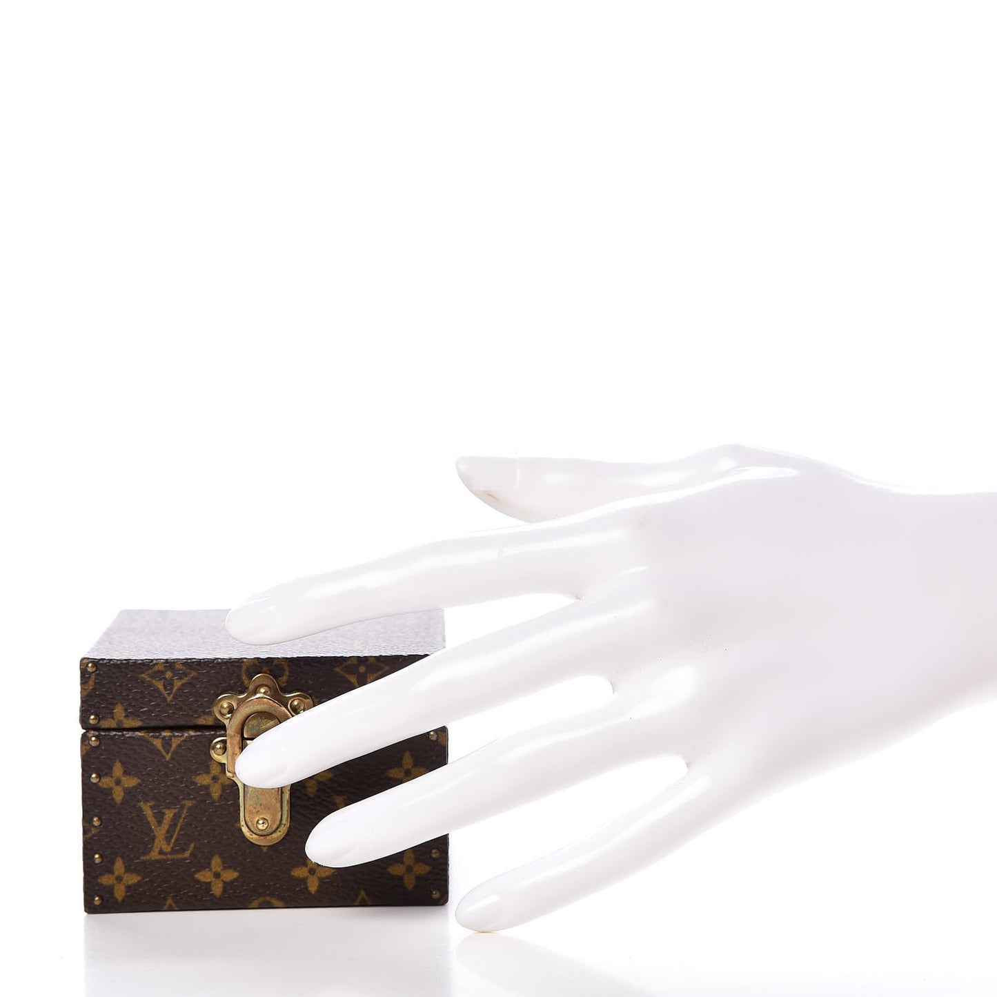 Monogram Earring Box Mini Trunk Case