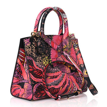 Salvatore Ferragamo Calfskin Batik Print Small The Studio Bag Multicolor 3 of 12