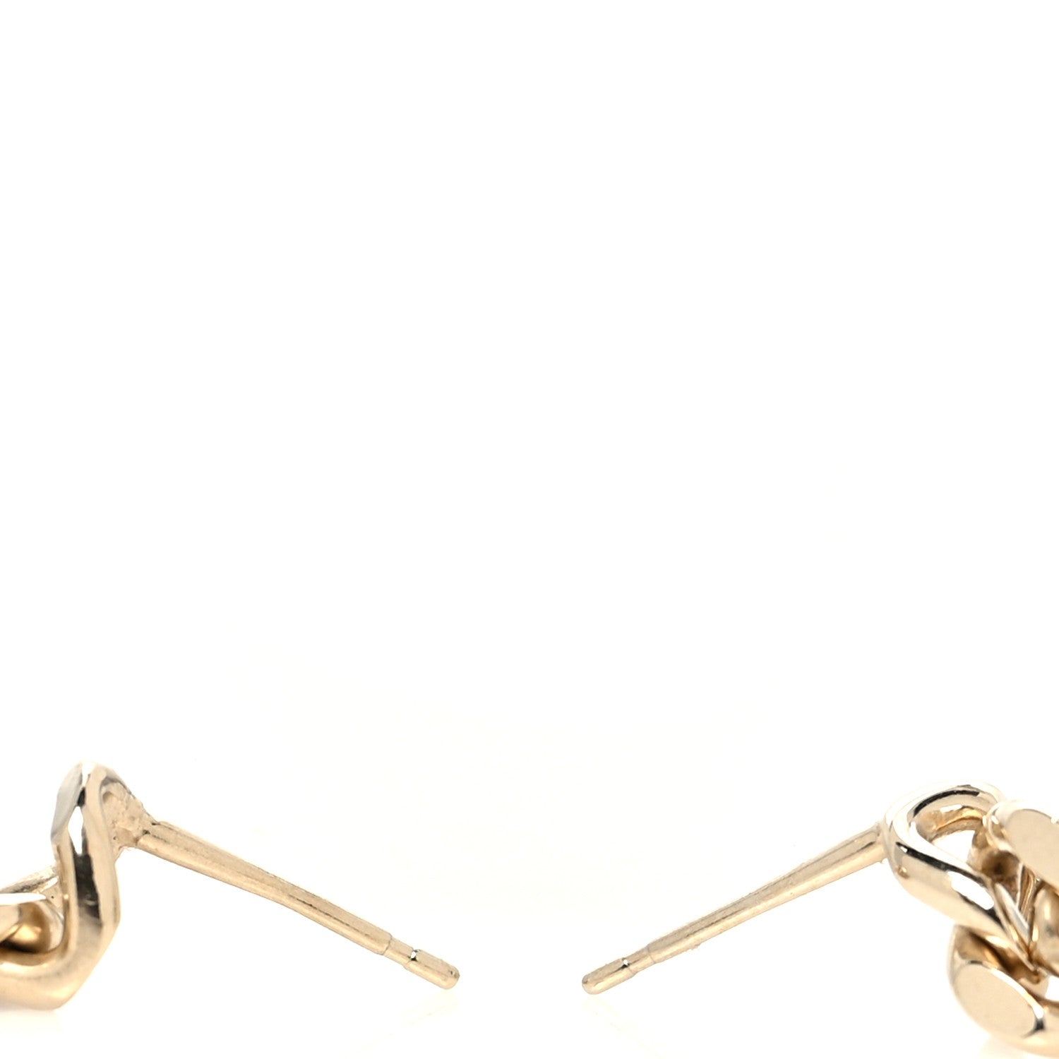 Chanel Metal Crystal CC Chain Drop Earrings Gold 3 of 3