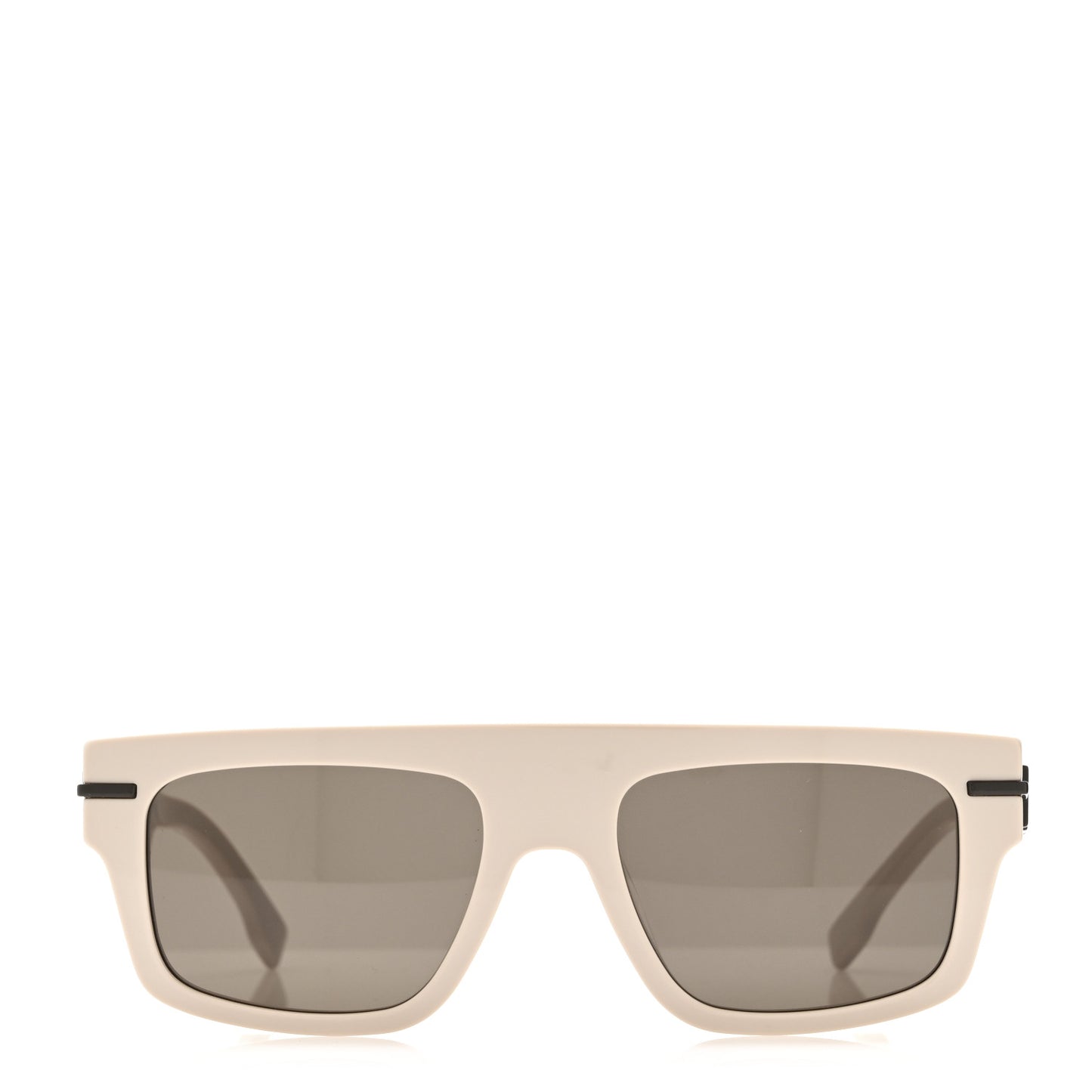 Acetate Fendigraphy Rectangle Sunglasses FE40091U Beige